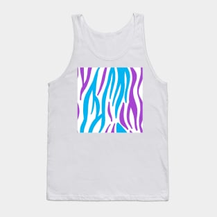 Purple and Blue Zebra Tank Top